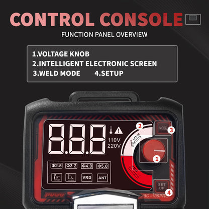 110V 135A Stick Welder Lift Tig Welder Digital Welding Machine with Overheat Protection,Electrode, Digital Screen, Quick Connector with Hot Start - MINI MMA Arc Welder with Lift TIG Torch