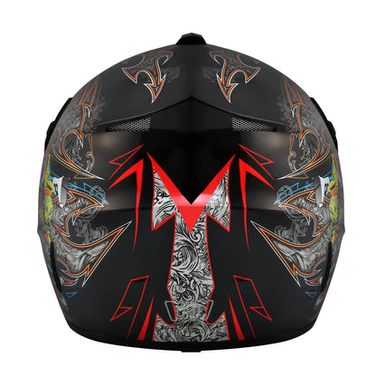 Senhill Motocross Helmet Dirt Bike Helmets Off-Road Helmet with Gloves Goggles for Unisex Adult Youth DOT/FMVSS 218 Approved (Large, Black)