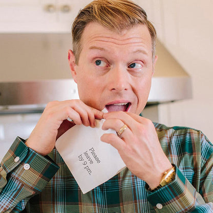 Funny Cocktail Napkins – “Please Leave by 9 PM” – 20 Pack | Hilarious Disposable Paper Napkins for Parties, Bars, Weddings, Birthdays, Bachelorette & Adult Gatherings