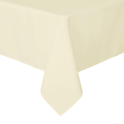 sancua Square Tablecloth - 54 x 54 Inch - Stain and Wrinkle Resistant Washable Polyester Table Cloth, Decorative Fabric Table Cover for Dining Tables, Buffet Parties and Camping, Beige