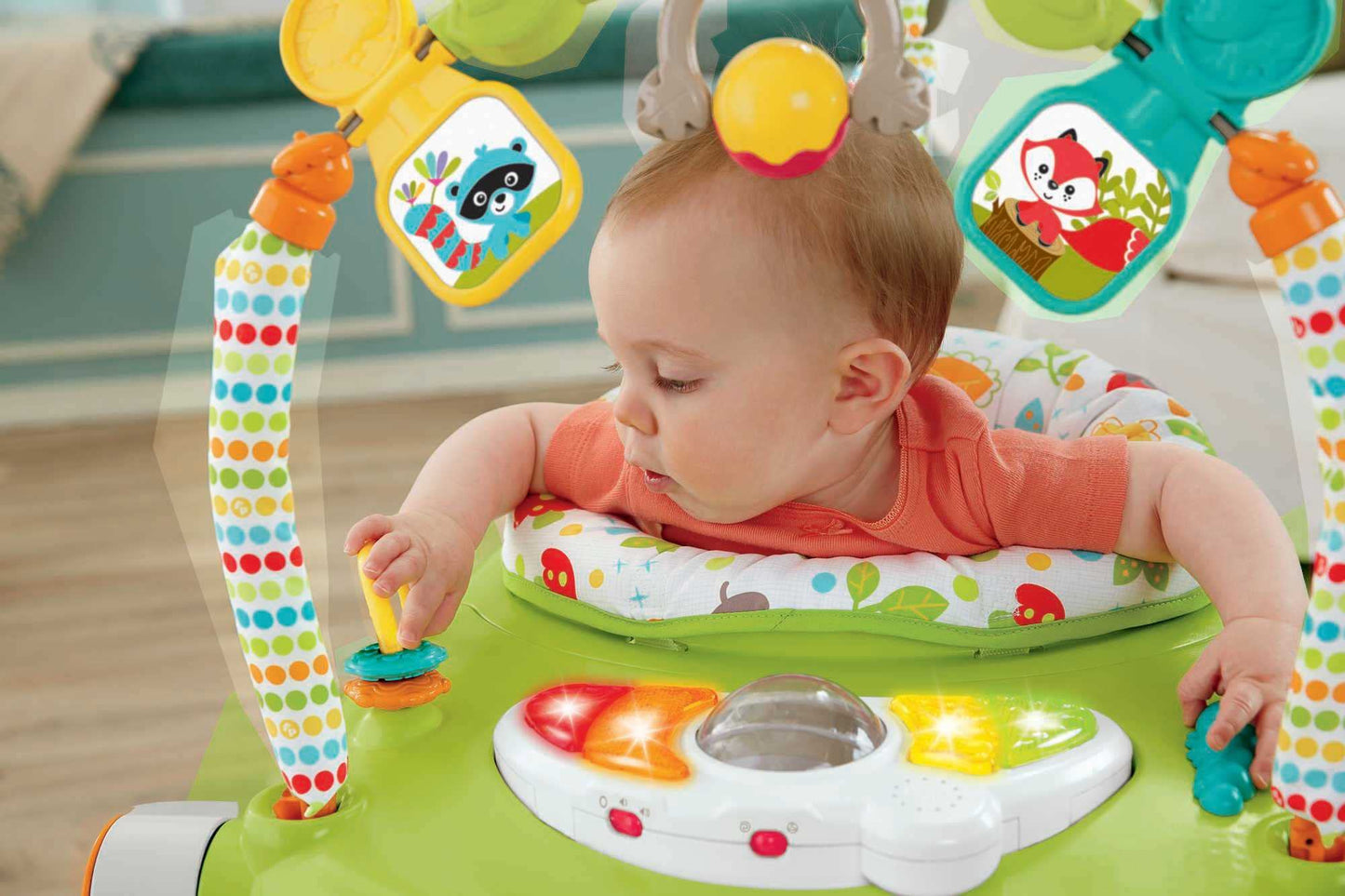 Fisher-Price Woodland Friends SpaceSaver Jumperoo, One Size