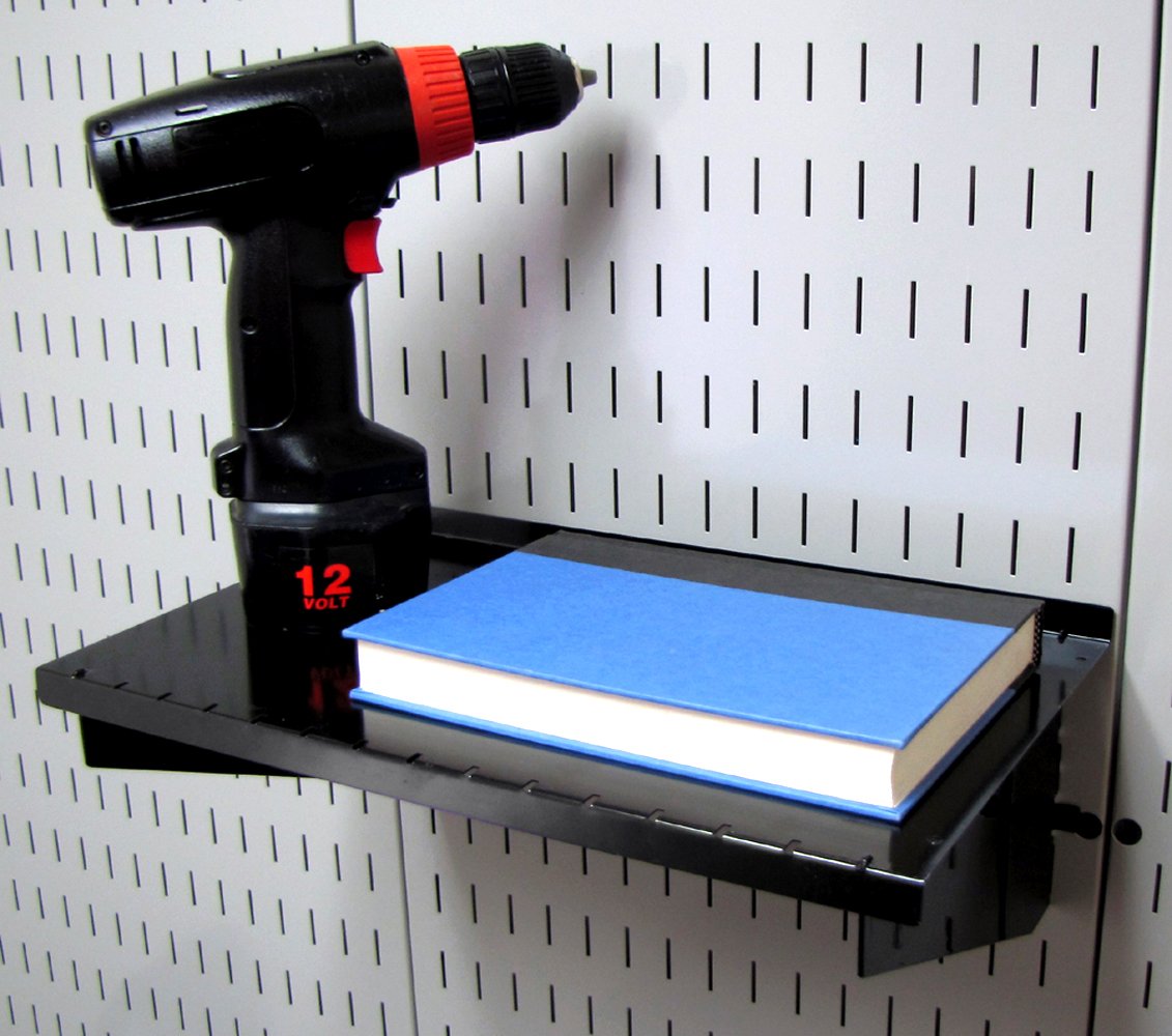 Wall Control KT-400-WRK B Slotted Tool Board Workstation Accessory Kit for Wall Control Pegboard Only, Black