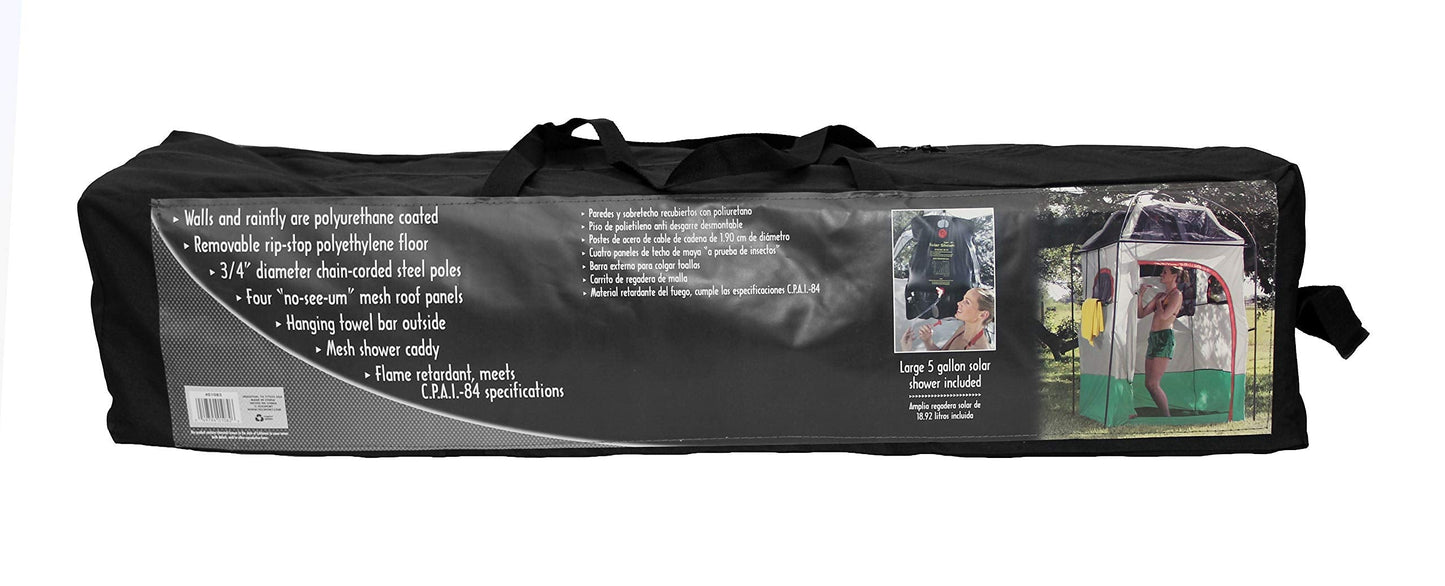 Texsport Portable Outdoor Camping Shower Privacy Shelter Changing Room, Gray, 1 Count (Pack of 1)