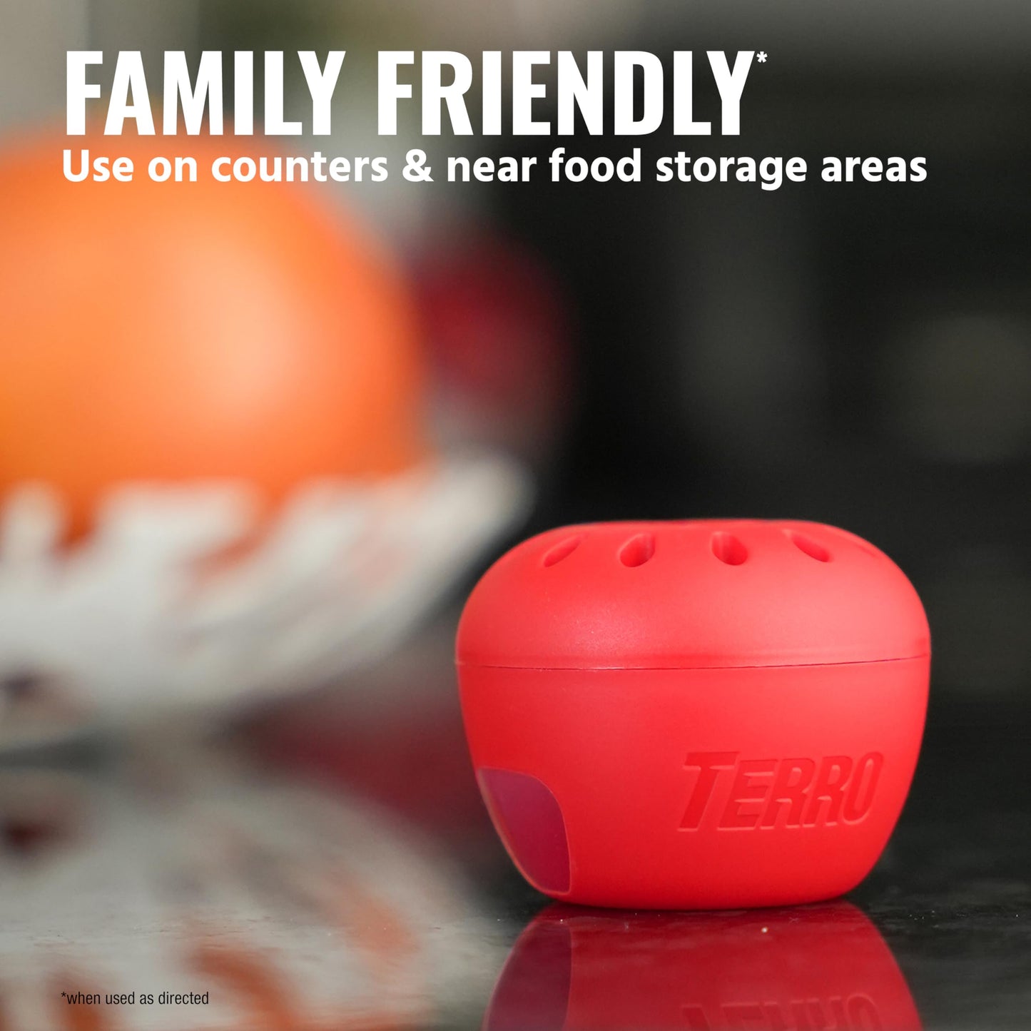 TERRO Fruit Fly Traps for Indoors (4 Pack) + 180 Days of Lure Supply