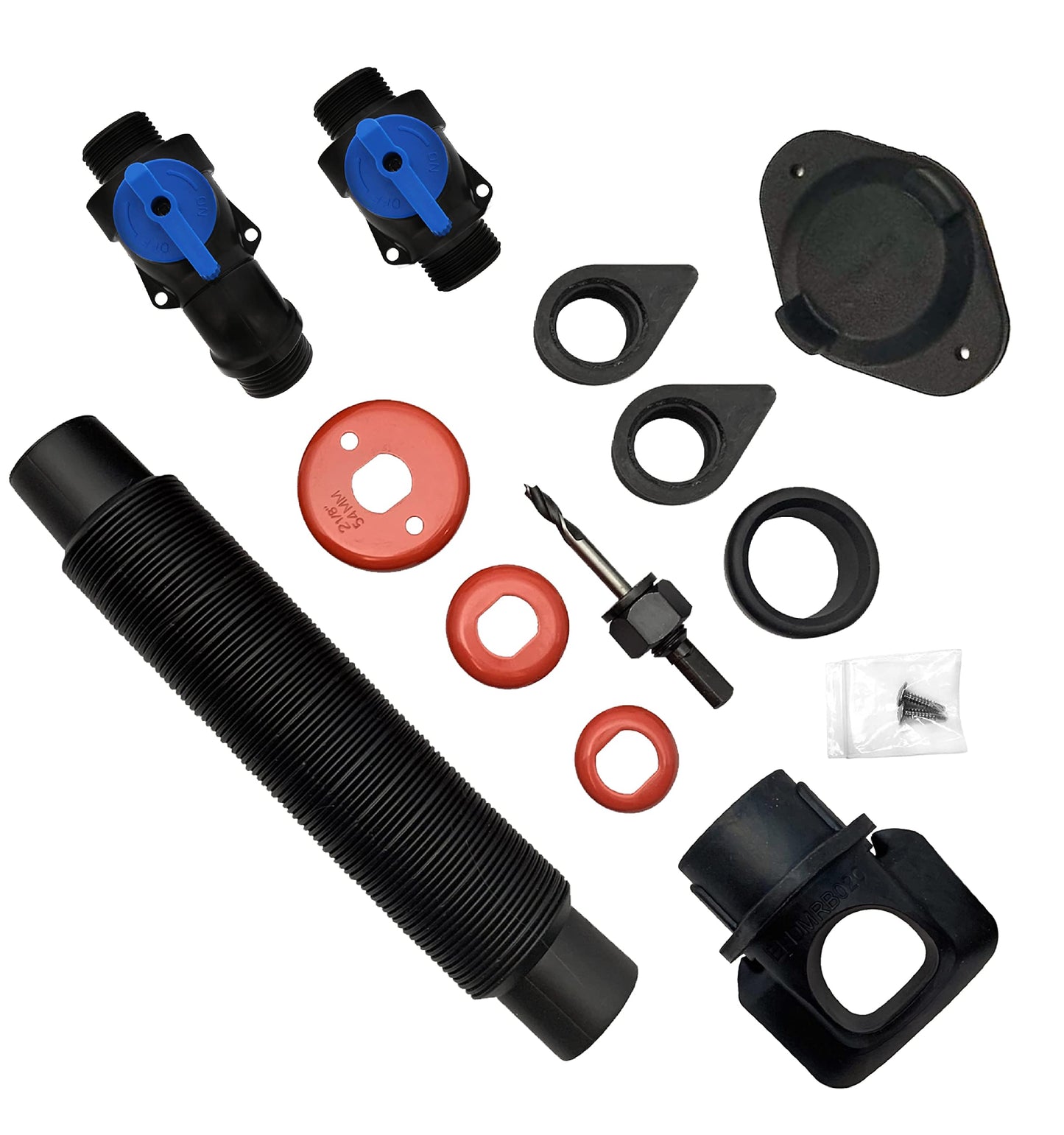 EarthMinded DIY Rain Barrel Diverter and Parts Kit - Water Collection System To Convert Containers into Rain Barrels - Catch Rain Water for Outdoor Chores - RBK-0001