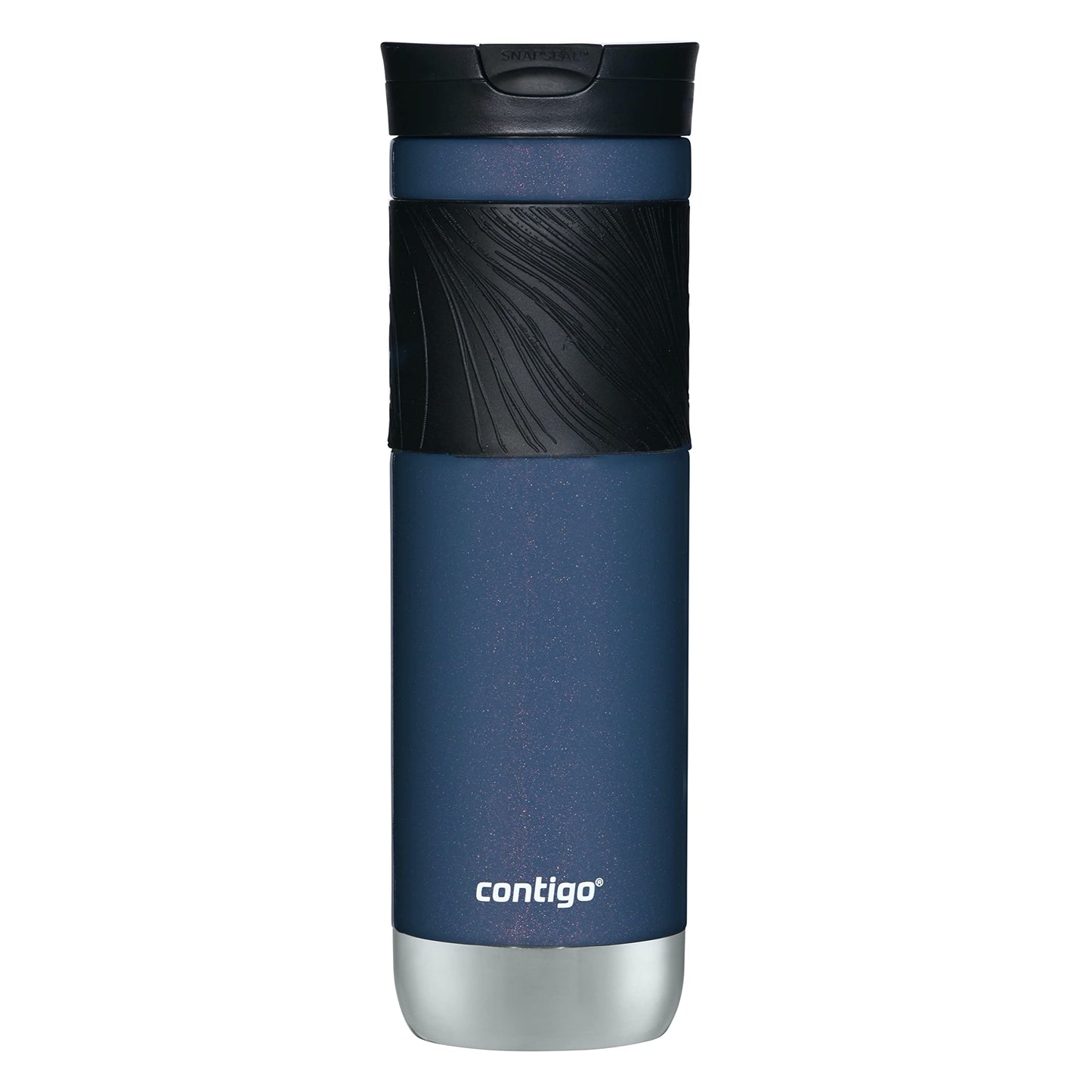 Contigo Byron Insulated Stainless Steel Travel Mug with Leak-Proof Lid 24oz Reusable Coffee Cup or Water Bottle BPA-Free Long-lasting ThermoLock Insulation Midnight Berry