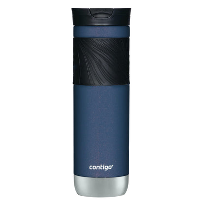 Contigo Byron Insulated Stainless Steel Travel Mug with Leak-Proof Lid 24oz Reusable Coffee Cup or Water Bottle BPA-Free Long-lasting ThermoLock Insulation Midnight Berry
