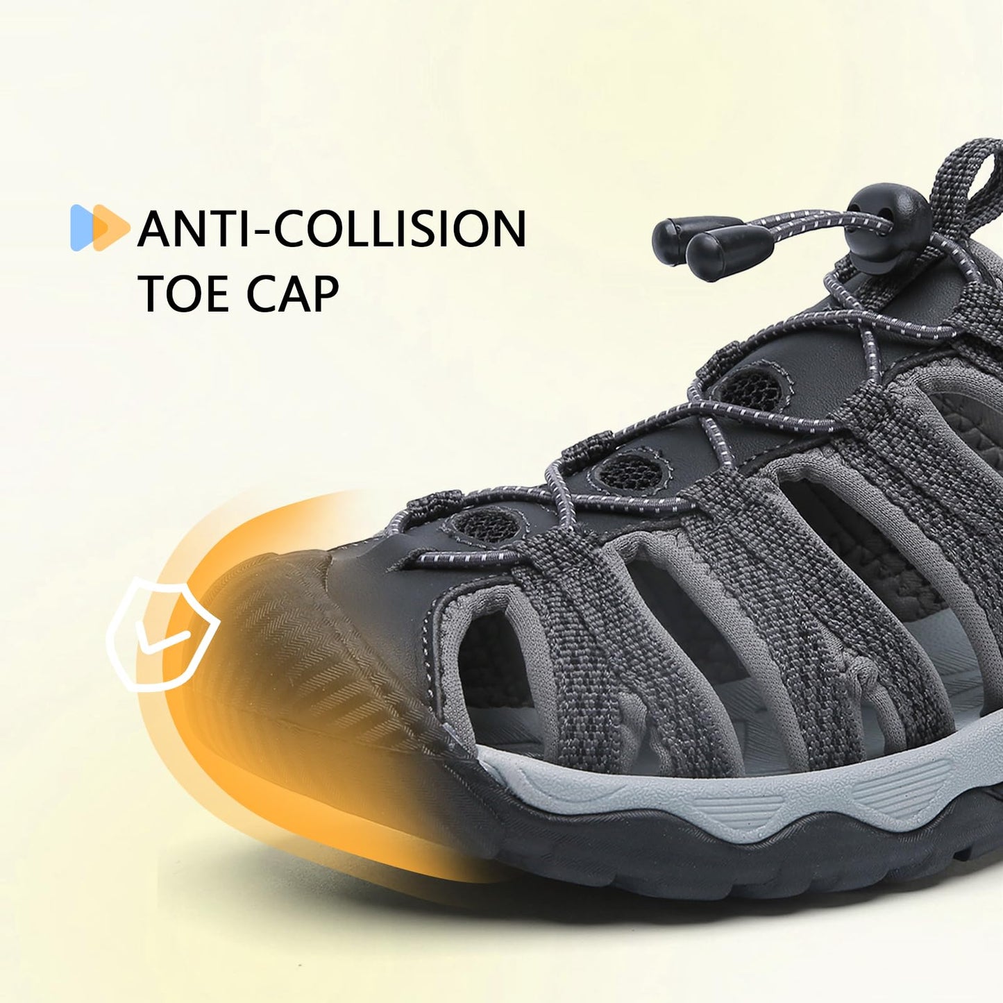 ziitop Outdoor Hiking Sandals for Women Closed Toe Athletic Sport Women's Sandals Summer Lightweight Trail Walking Water Shoes