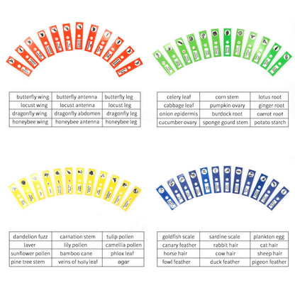 48 Prepared Microscope Slides Set of Animals Insects Plants Flowers, Biological Learning Resource Specimens for Kids Beginner Classroom Basic Science Education