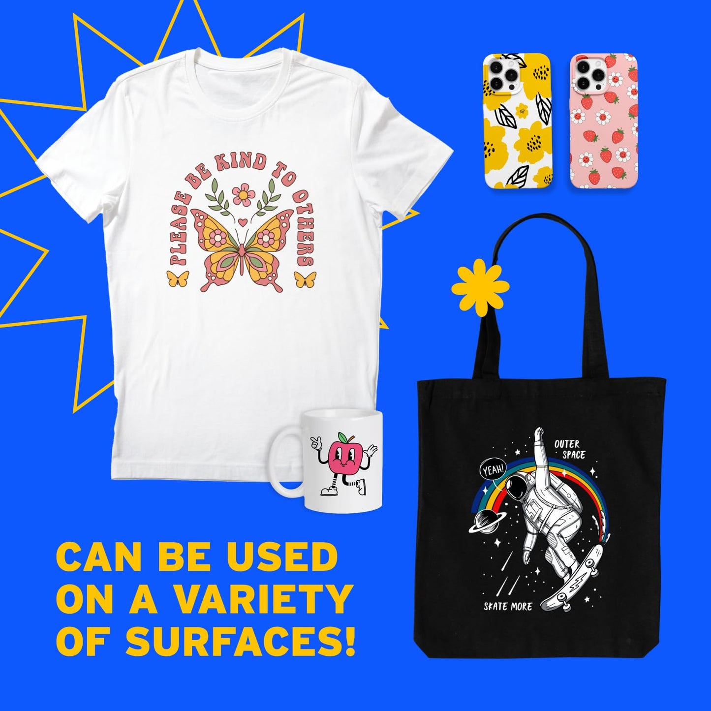 Printers Jack 600ML Sublimation Ink for ET-8550 ET-8500 Wide-Format Supertank Printers Heat Press Transfer on T-Shirt (6x100ML, 6 Colors-BK PB CM Y GY) Bigger Bottles with More Ink Auto Fill the Tanks