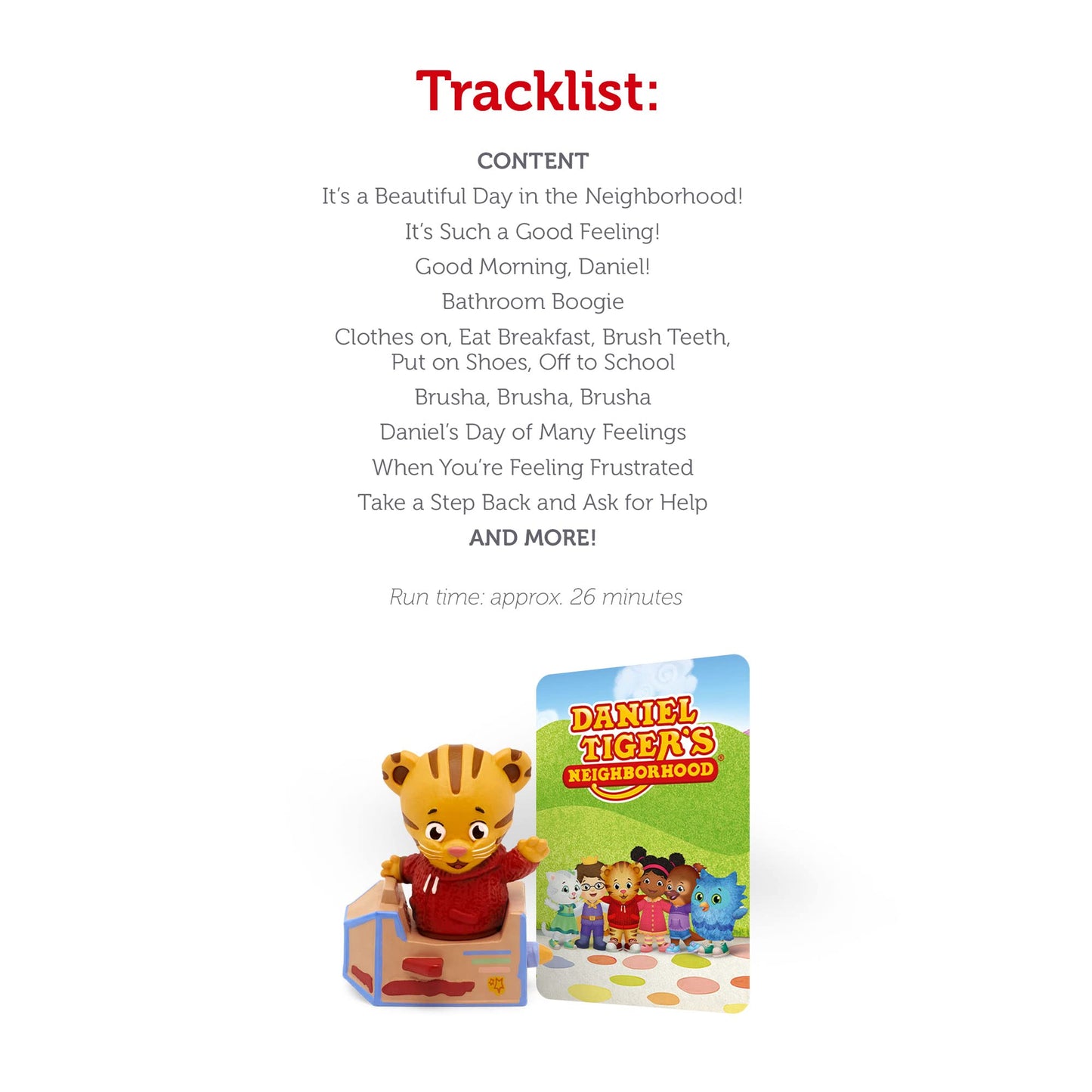Tonies Daniel The Tiger Audio Toy Figurine from Daniel Tiger's Neighborhood
