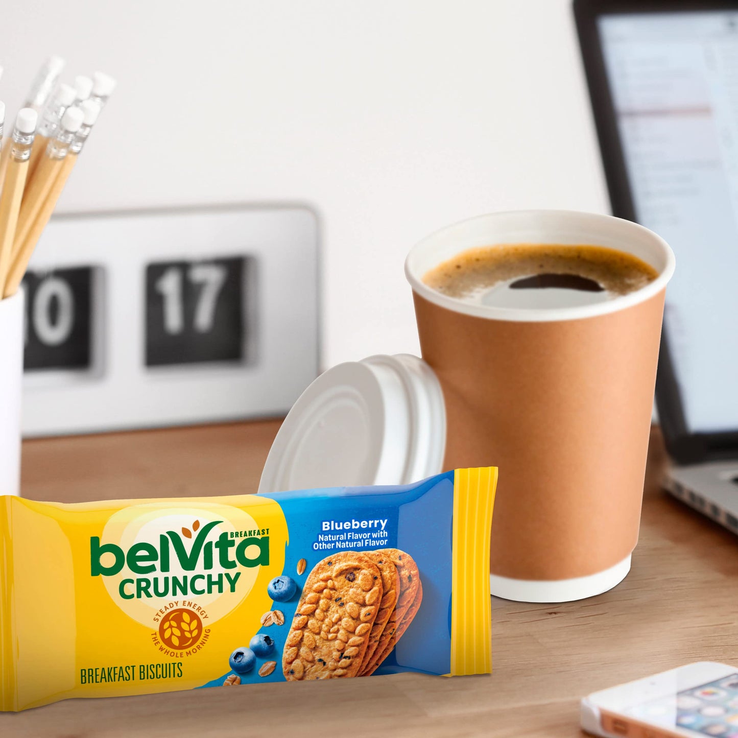 belVita Blueberry Breakfast Biscuits, Value Pack, School Snacks, 12 Packs (4 Biscuits Per Pack)
