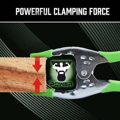 SWANLAKE 16PCS 6" inch Spring Clamp, Heavy Duty Spring Metal Spring Clamps, 2.5"-inch Jaw opening (6inch 16-Piece)