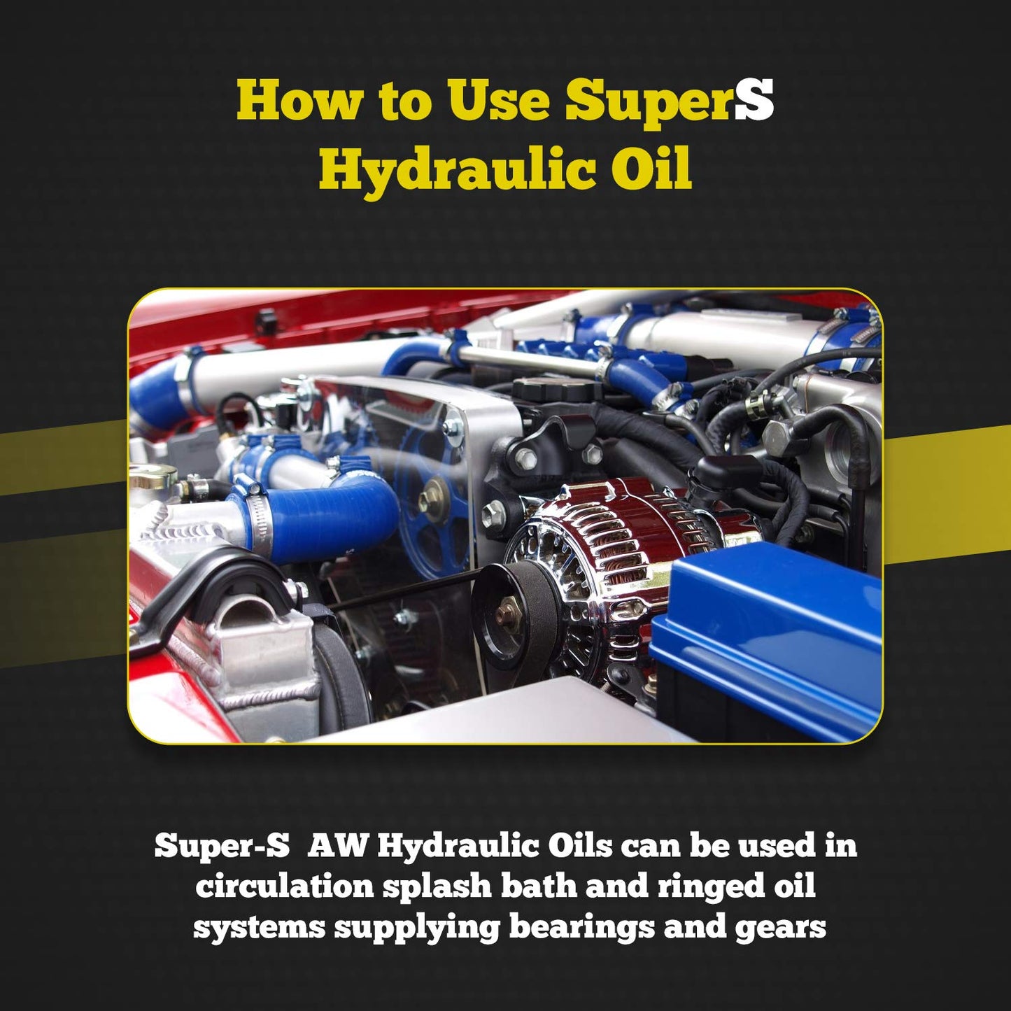 Super S Anti-Wear AW32 Hydraulic Oil for Log & Wood Splitters, Gear & Compressor Oil- Rust & Corrosion Protection- 1 Gallon
