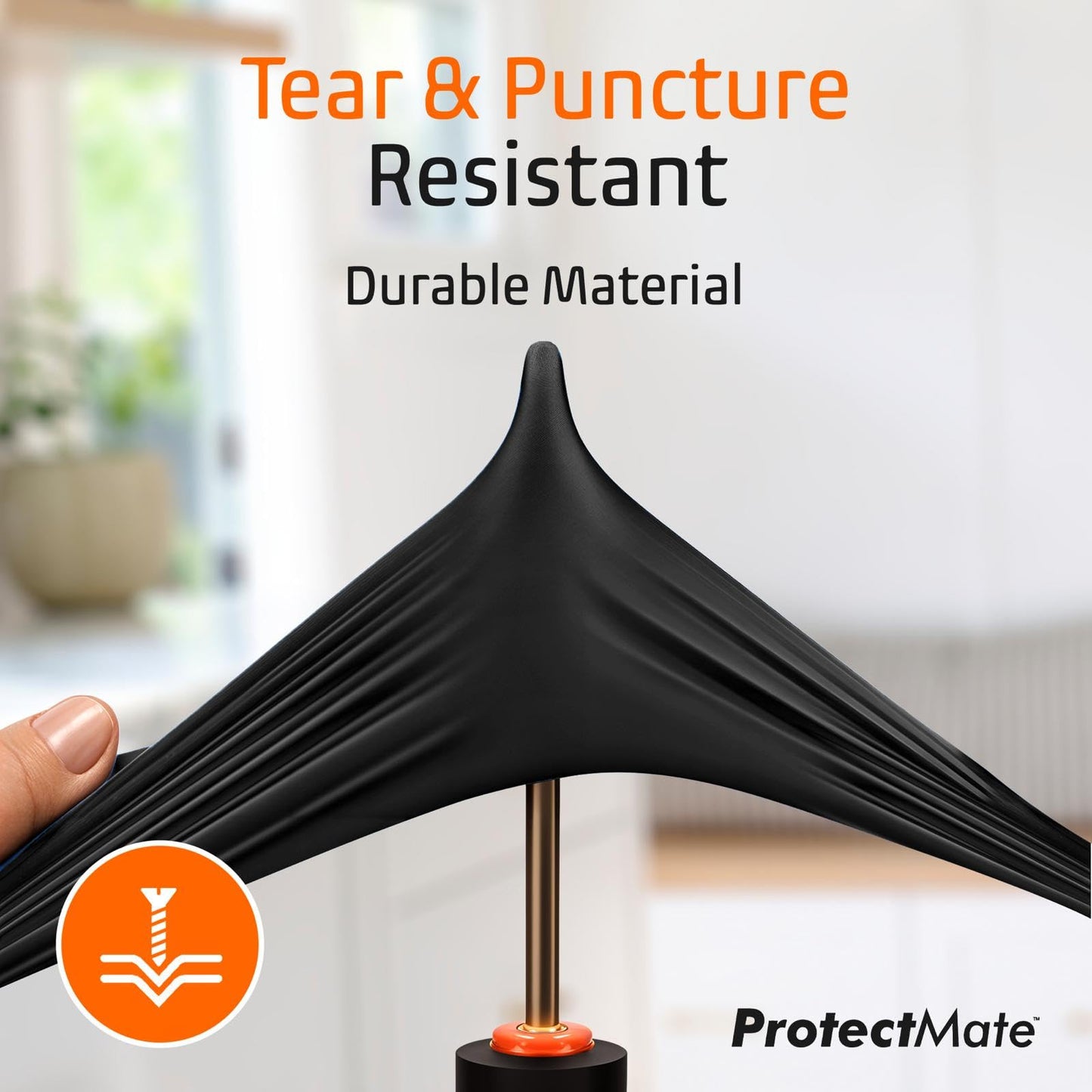 Protectmate 5 Mil Black Nitrile Gloves for Food Prep - Textured Food Prep Gloves - Food Handling Gloves Disposable Latex Free Gloves for Cooking, Catering, Food Service - X-Large (Box of 100)