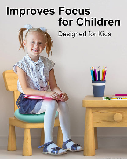 Tumaz Wobble Cushion - Wiggle Seat to Improve Sitting Posture & Stay Focused for Sensory Kids, Balance Disc to Relief Back Pain & Core Strength & Flexible Seating [Extra Thick, Pump Included]