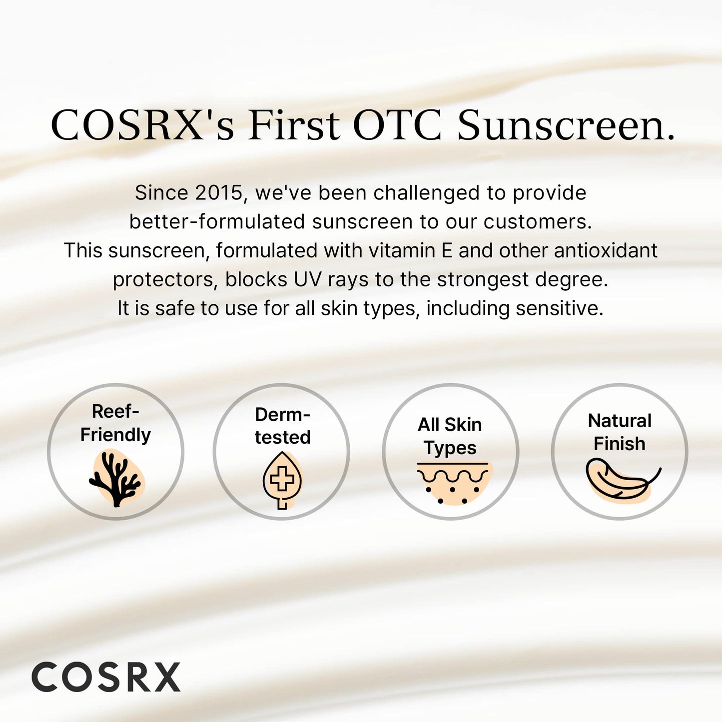COSRX Vitamin E Vitalizing Face Sunscreen SPF 50, 1.69 fl oz, SPF Moisturizer, Lightweight under Makeup, Travel Essentials, Summer Essentials, Korean Skin Care, Korean Sunscreen for Face