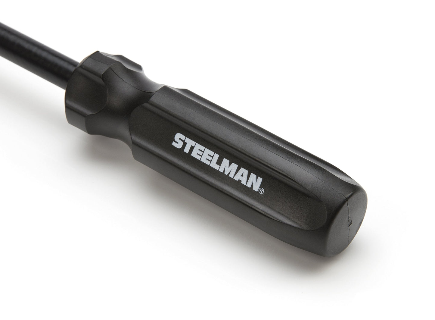 Steelman Hubcap Remover Tool for Auto Mechanics, Heavy-Duty Steel, Large Rubber Hammer Face, Wide Prying Blade, Secure Grip