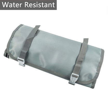 WODISON Foldable Clear Hanging Travel Toiletry Bag Cosmetic Organiser Storage, Grey, One Size