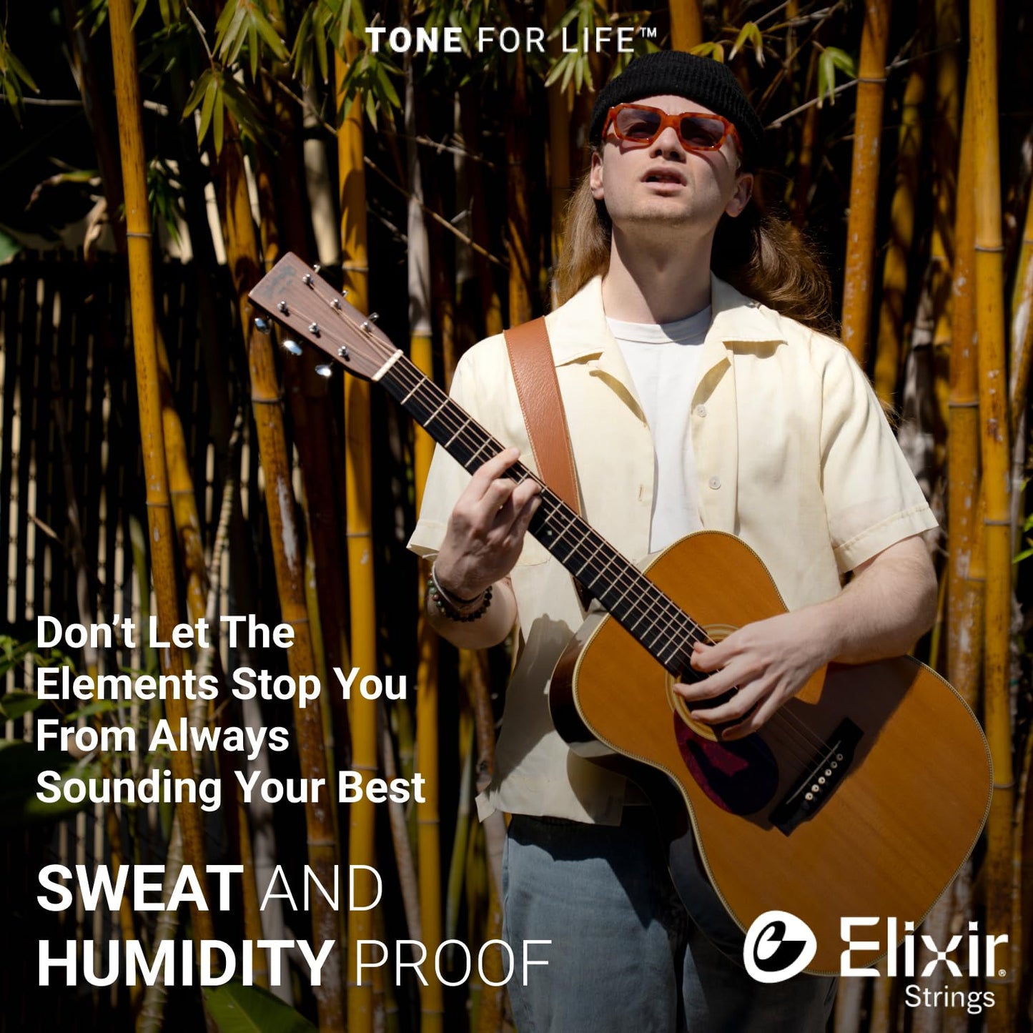 Elixir Strings, Acoustic Guitar Strings, Phosphor Bronze with NANOWEB Coating, Longest-Lasting Rich and Full Tone with Comfortable Feel, 6 String Set, Light 12-53