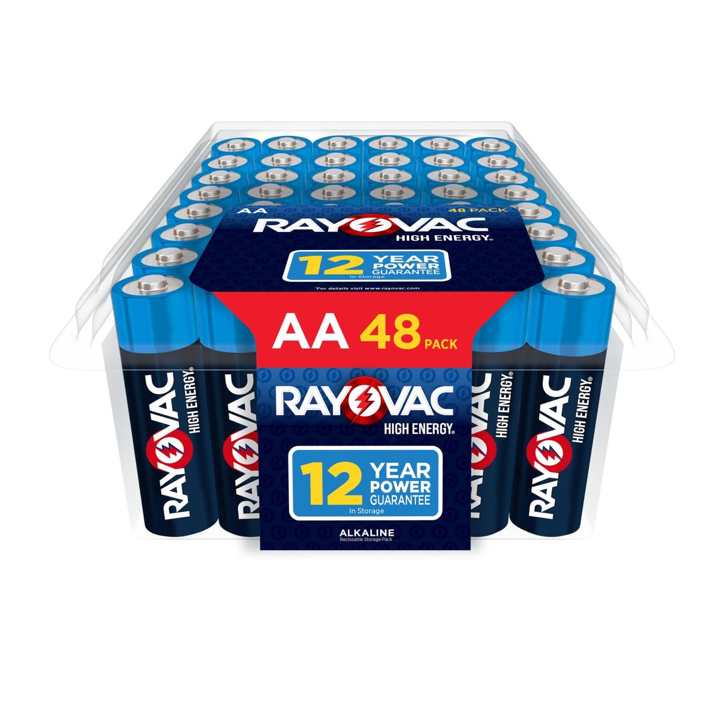 Rayovac High Energy AA Batteries (48 Pack), Alkaline Double AA Battery