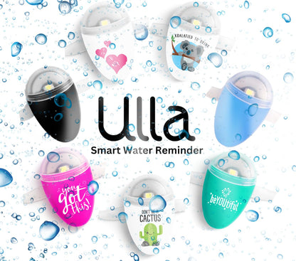 ULLA Drink Water Reminder, Smart Light for Water Bottle, Fits Most Bottles, Lights Up when Time to Drink, Hidrate Smart Water Bottle Reminder to Drink, Smart Hydration Reminder, Water Tracker - CACTUS