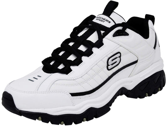 Skechers Men's Energy Afterburn Lace-Up White/Black Sneaker 10.5 W US