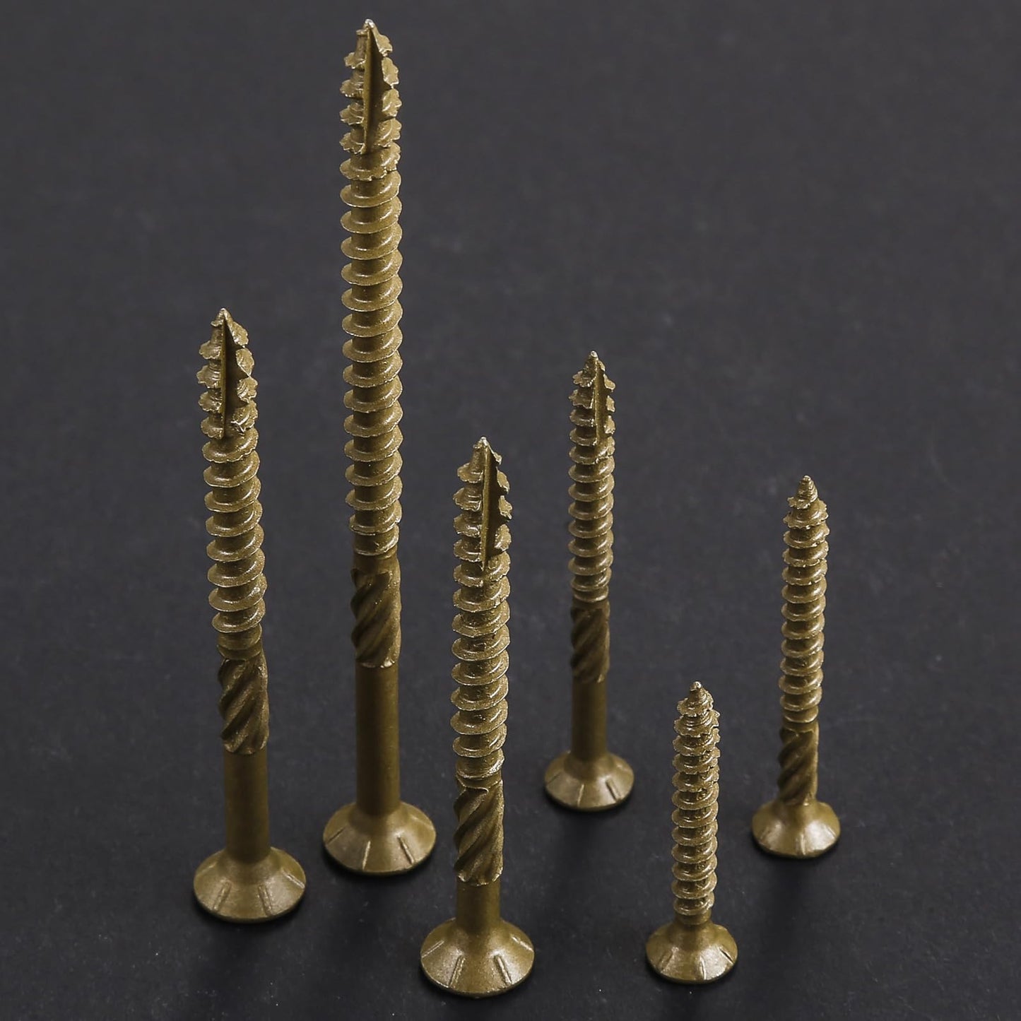 Wensilon #10 * 3" Deck Screws, (137pcs) 2 lbs.Exterior Wood Screws, Rust Resistant epoxy Coated, Bronze, T25 Star Bit