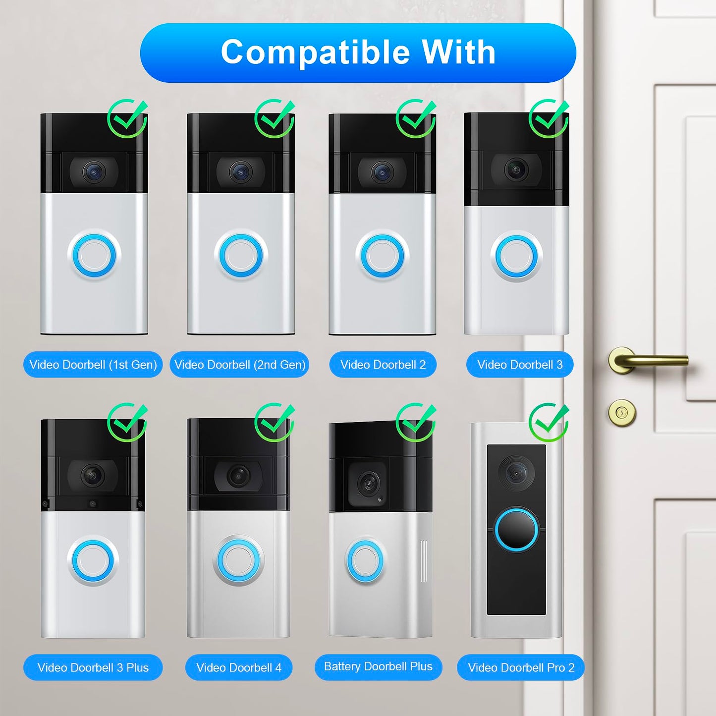 20Pcs Security Screws for Ring Doorbell Screws Replacement with Video Doorbell 2/3/4/Pro 2, CTYUKHS