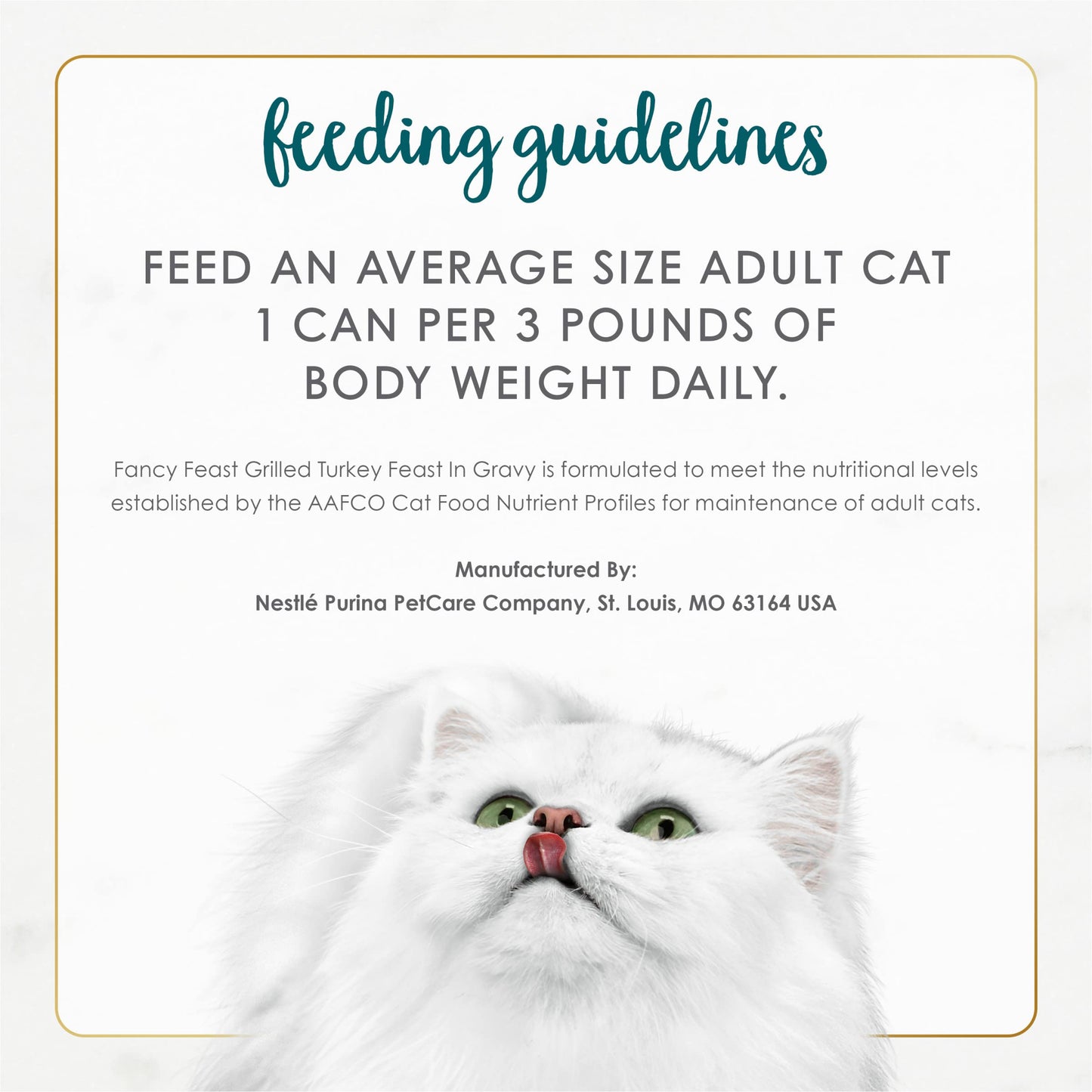 Purina Fancy Feast Grilled Wet Cat Food Turkey Feast in Wet Cat Food Gravy - (Pack of 24) 3 oz. Cans