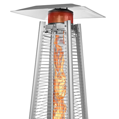 Thermo Tiki Outdoor Propane Patio Heater - Commercial LP Gas Porch & Deck Heater - Black