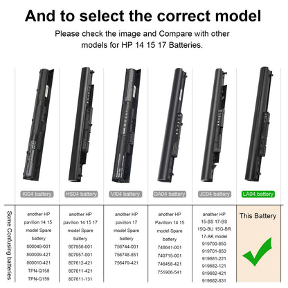 776622-001 Battery for HP 15-f272wm LA04 15-f233wm 15-f271wm 15-f211wm 15-f039wm 15-f010wm 15-f009wm 15-f010dx 15-f033wm 15-f305dx 15-f111dx 15-f162dx 15-n210dx 15-f023wm 15-f024wm 15-f100dx 15-f337wm
