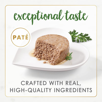 Purina Fancy Feast Grain Free Wet Cat Food Pate Variety Pack Gourmet Naturals–Beef, Chicken, Salmon, Trout and Tuna - (2 Packs of 12) 3 oz. Cans