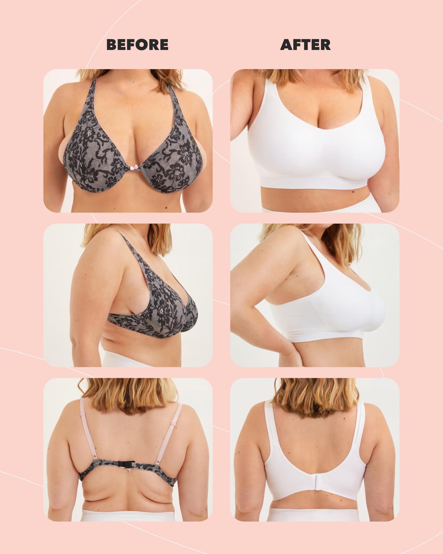 SHAPERMINT Bras for Women - Bras for Women no Underwire, Bralettes for Women Plus Size, Wireless Push up Bra Nude