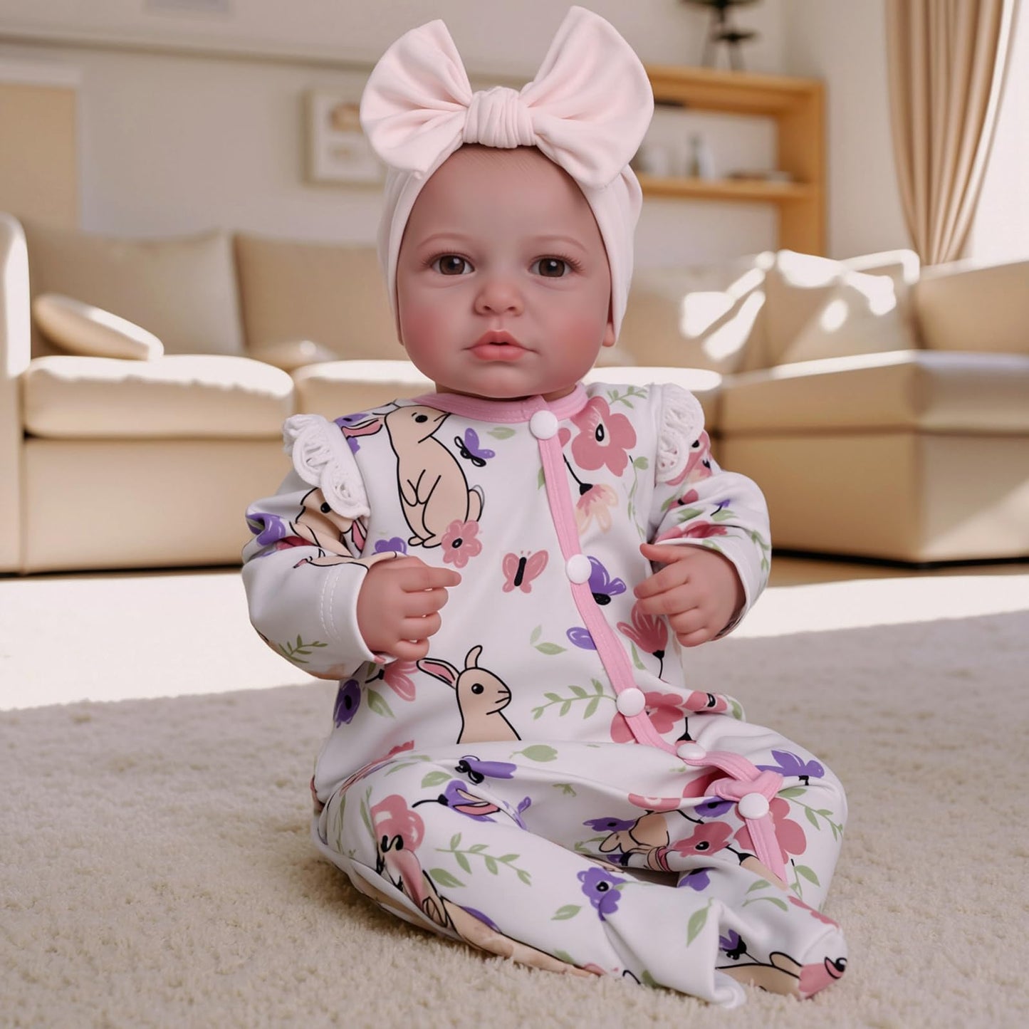 BABESIDE Reborn Baby Dolls - 20-inch Cute Soft Vinyl Realistic Baby Doll Real Life Baby Dolls with Complete Accessories Perfect for Cuddling, Playtime, and Gift Giving