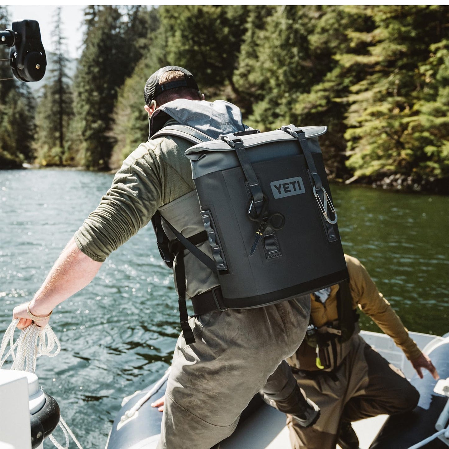 YETI Hopper M12 Backpack Soft Sided Cooler with MagShield Access, Olive