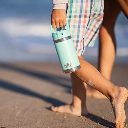 YETI Rambler Jr. 12 oz Kids Bottle, with Straw Cap, Wild Vine Red