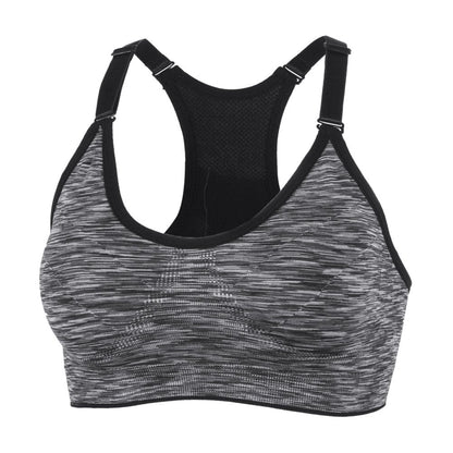 YEYELE Medium Support and Removable Pad Tank Top Racerback Post Surgery Sports Bras for Women Gray