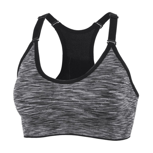 YEYELE Medium Support and Removable Pad Tank Top Racerback Post Surgery Sports Bras for Women Gray
