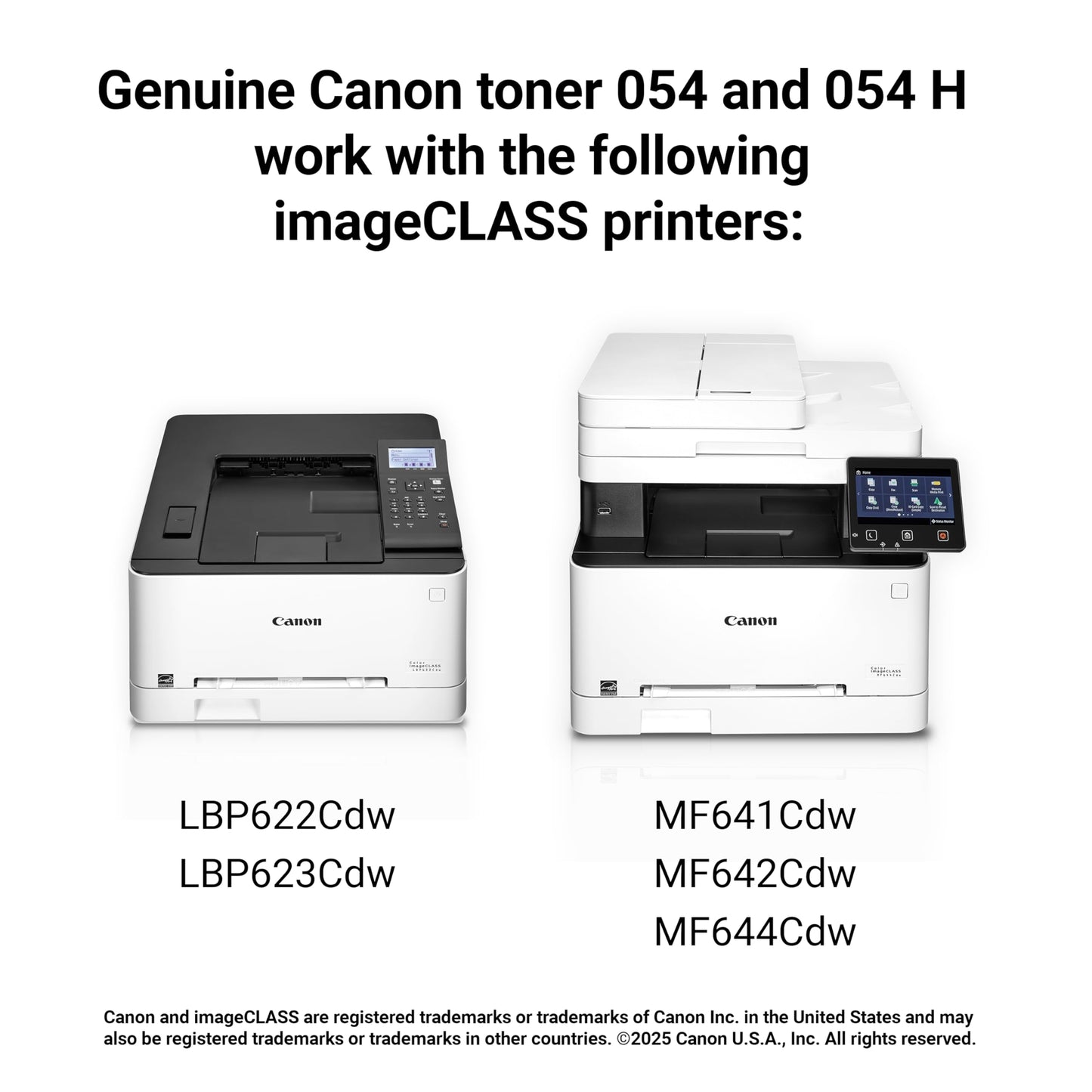 Canon Genuine 054 Black Toner Cartridge Compatible with LBP622Cdw, LBP623Cdw, MF641Cdw, MF642Cdw, MF644Cdw