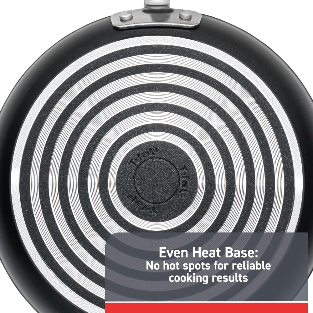 T-fal Advanced Nonstick Fry Pan 10.5 Inch Oven Safe 350F Cookware, Pots and Pans, Dishwasher Safe Black