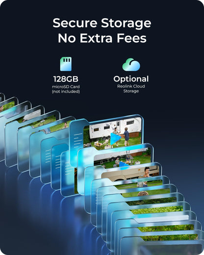 REOLINK 4K LTE Cellular Security Camera Wireless Outdoor, No WiFi, 3G/4G LTE, Solar Powered, SIM Card+32GB SD Card Included, Color Night Vision, Local/Cloud Storage, Go PT Ultra+SP, Updated Version