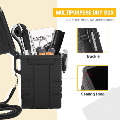 SOMGEM Cigarette Case with USB Rechargeable Electric Lighter for Whole Package Cigarettes 20pcs, Waterproof Cigarette Holder for Outdoor Camping Hiking