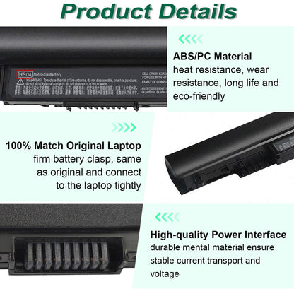 807956-001 HS03 HS04 Battery for HP Pavilion 15-BA 15-AY 15-AC 15-AF 17-X Series 15-ba079dx 15-ba009dx 15-ay009dx 15-ay011nr 15-ay014dx 15-ay041wm 15-ac121dx 15-af131dx 17-x037cl 17-x115dx 17-x051nr