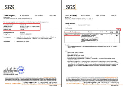 Wowfit 100 CT 10x15 inch 1.1 Mil Clear Plastic Flat Open Poly Bags – Great for Vegetables, Fruits, Bread, Handmade Crafts, Gift Packaging, and More