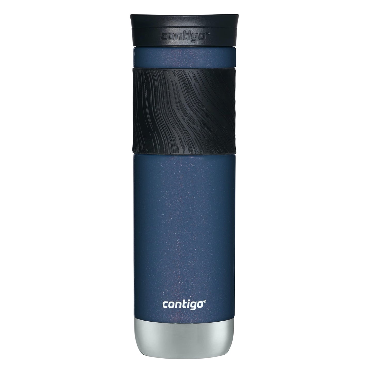 Contigo Byron Insulated Stainless Steel Travel Mug with Leak-Proof Lid 24oz Reusable Coffee Cup or Water Bottle BPA-Free Long-lasting ThermoLock Insulation Midnight Berry