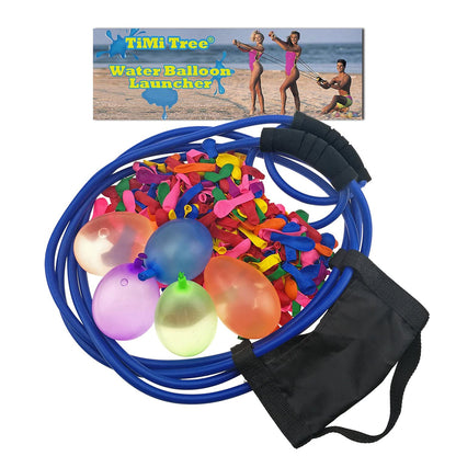 Water Balloons Launcher 500 Yard Toys 3 Person T Shirt Launcher Slingshot Water Ballons, The Heavy Duty Football Potato Launcher Giant Sling shots for Adults