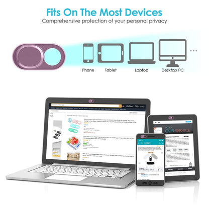 Webcam Cover Slide, 0.027-Inch Ultra-Thin Metal Camera Cover for MacBook Pro, iMac, Laptop, PC, iPad, iPhone, Smartphone, Macbook Accessories Protect Your Visual Privacy (Black/Pink/Silver-3 Pack)