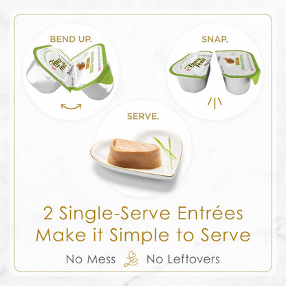 Purina Fancy Feast Gourmet Wet Cat Food Variety Pack, Petites Pate Collection, break-apart tubs, 24 servings - (Pack of 12) 2.8 oz. Tubs