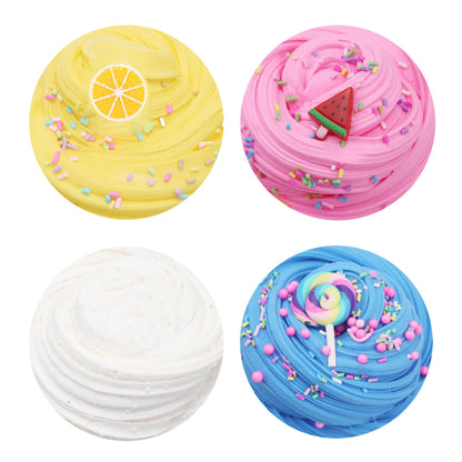 ZONEWAY 7 Pack Cake Butter Slime Kits, Soft and Non-Sticky Slime Kit Party Favors for Girls and Boys